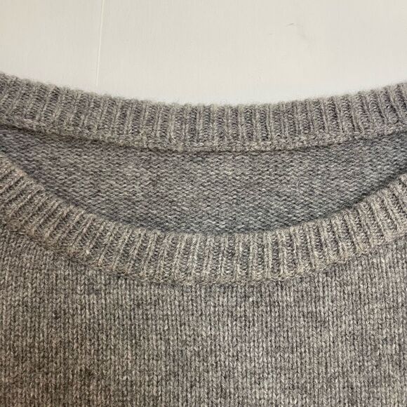 Alberta Ferretti Wool Cashmere Crew Neck Pullover Paris Sweater Gray Size 6 - Picture 9 of 11